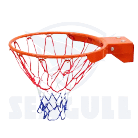 JSD Sports Industry official-size heavy-duty basketball ring with multicolor net”